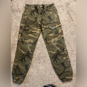 Slick Street Camo Joggers With Buckle